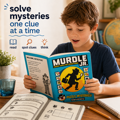 Murdle Jr. | 40 Mystery Logic Puzzles for Kids