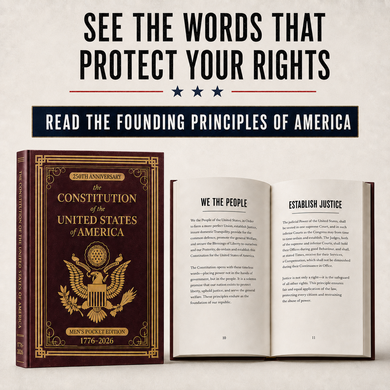 U.S. Constitution – 250th Anniversary Pocket Edition